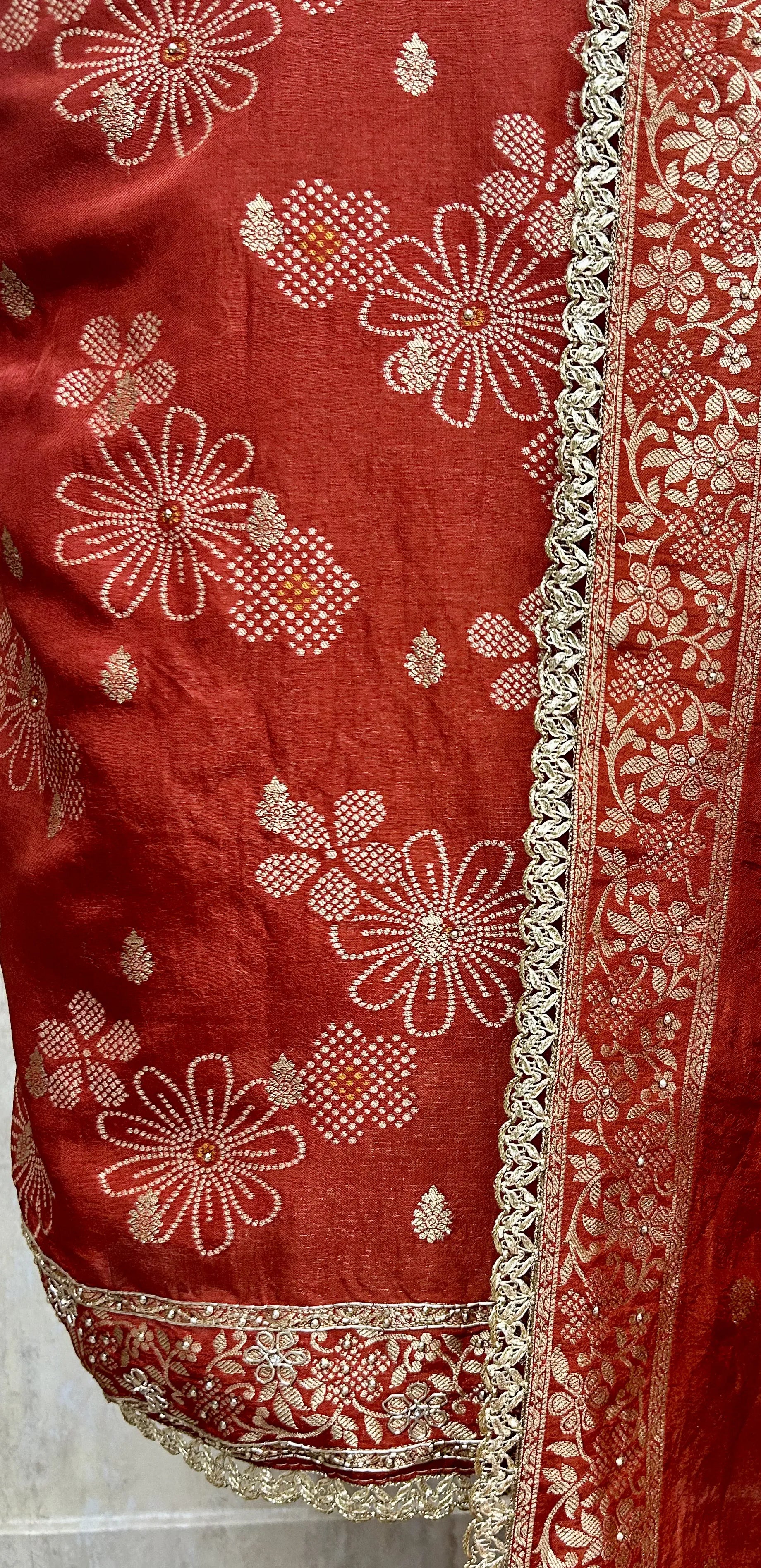 Cosmo Tissue Unstitched Suit Set Featuring Cosmo Tissue Dupatta