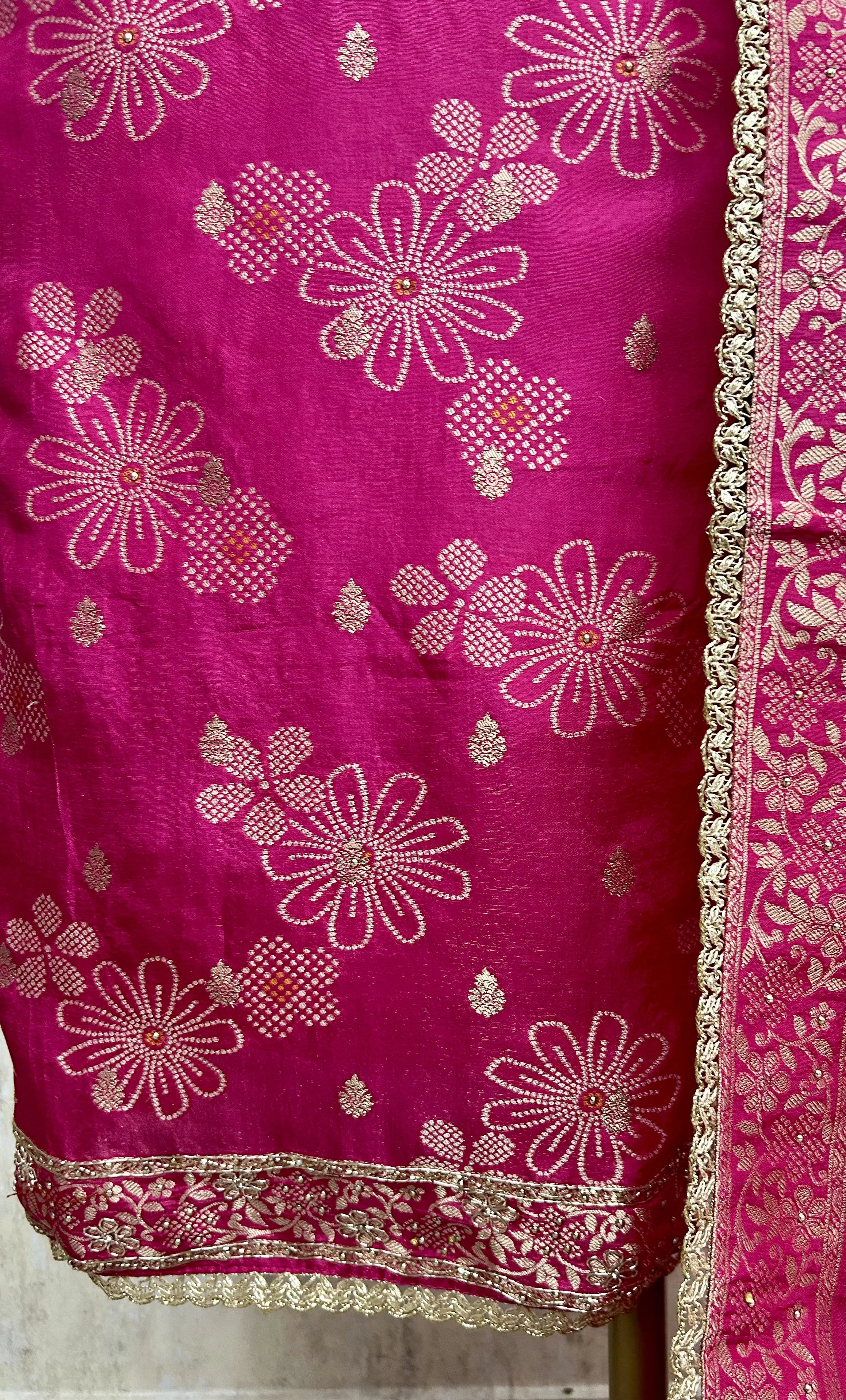 Cosmo Tissue Unstitched Suit Set Featuring Cosmo Tissue Dupatta