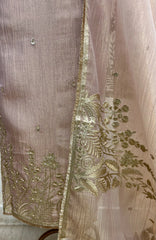 Crush Organza Unstitched suit set