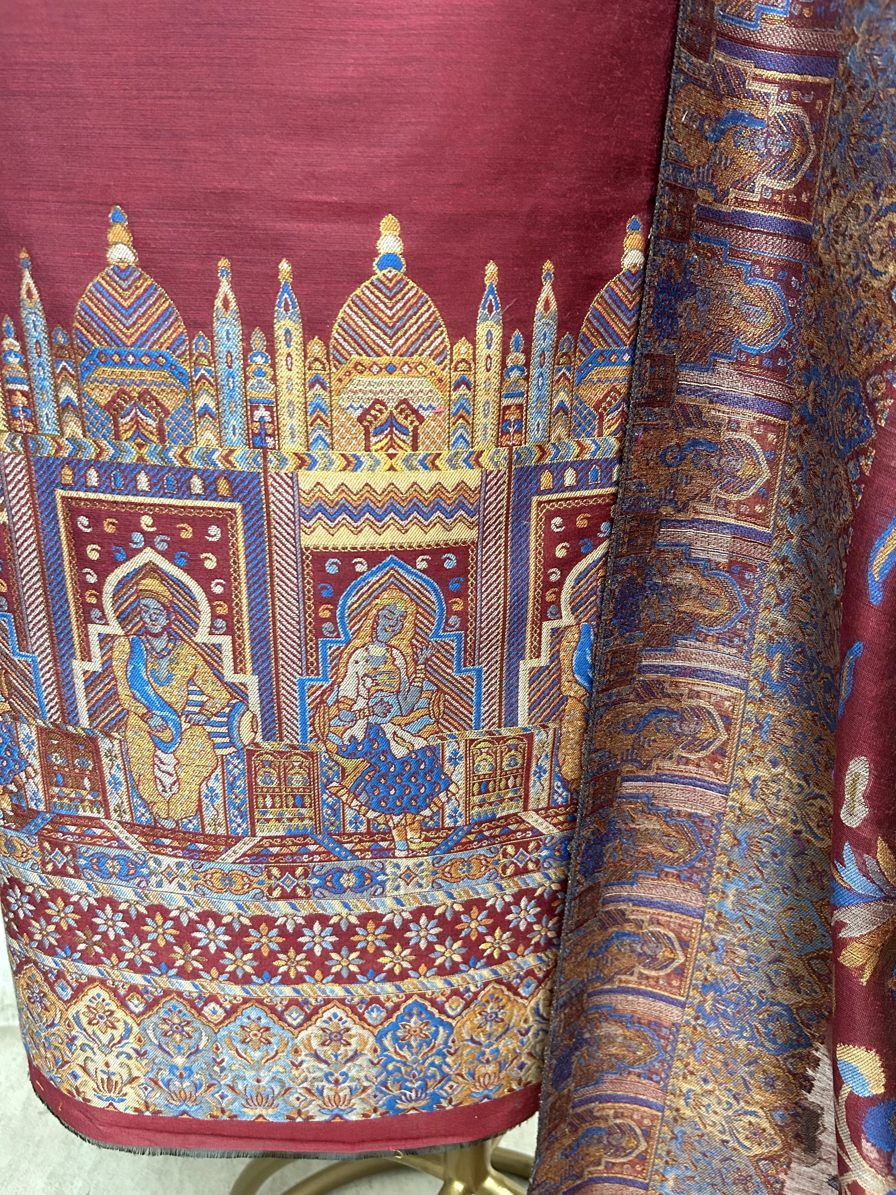 Kani Weaving Cotton Silk Unstitched Suit