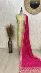 Elegant panel unstitched suit set