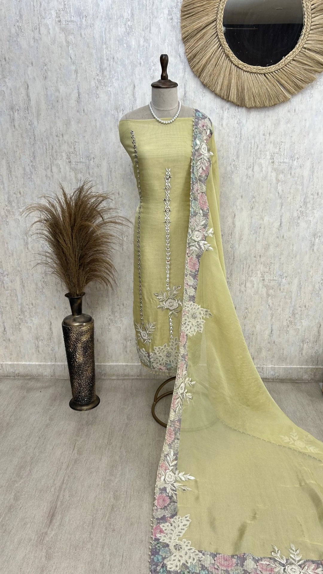 Premium Tissue Unstitched suit set