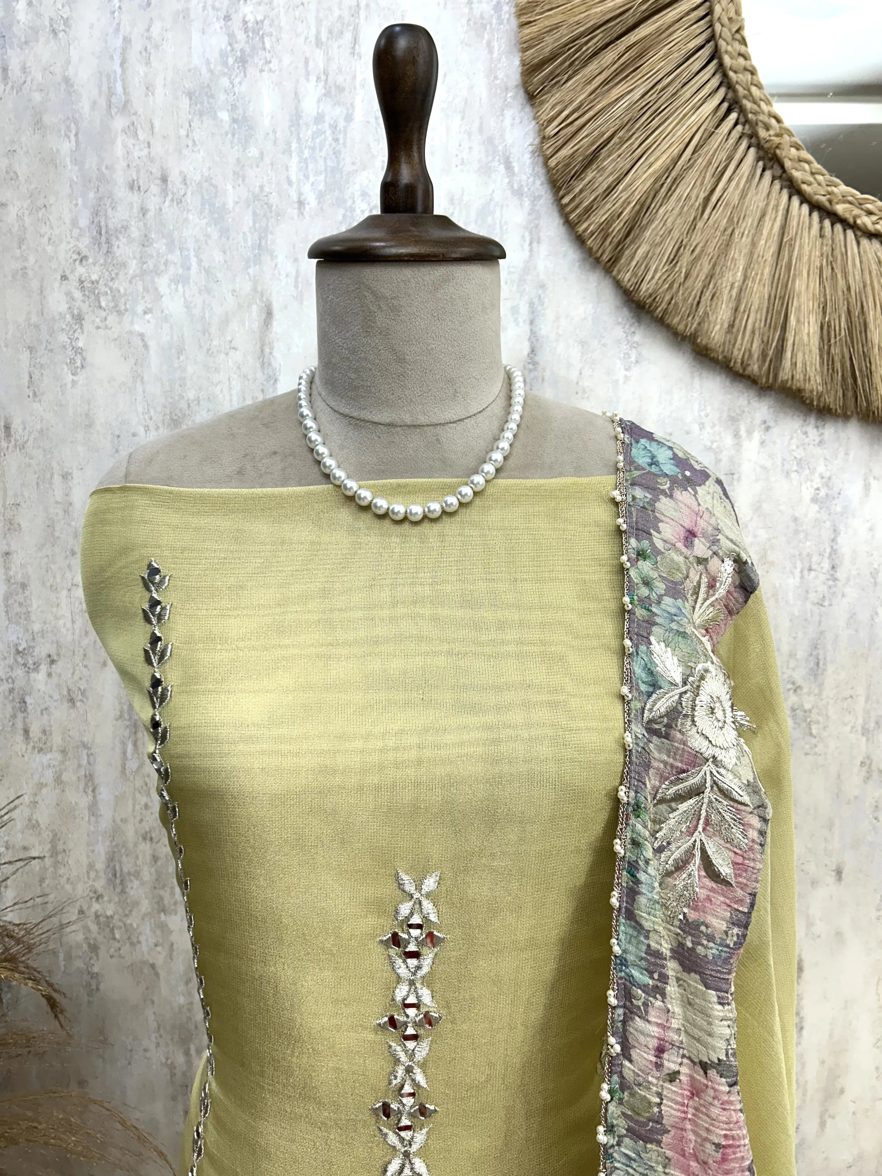 Premium Tissue Unstitched suit set