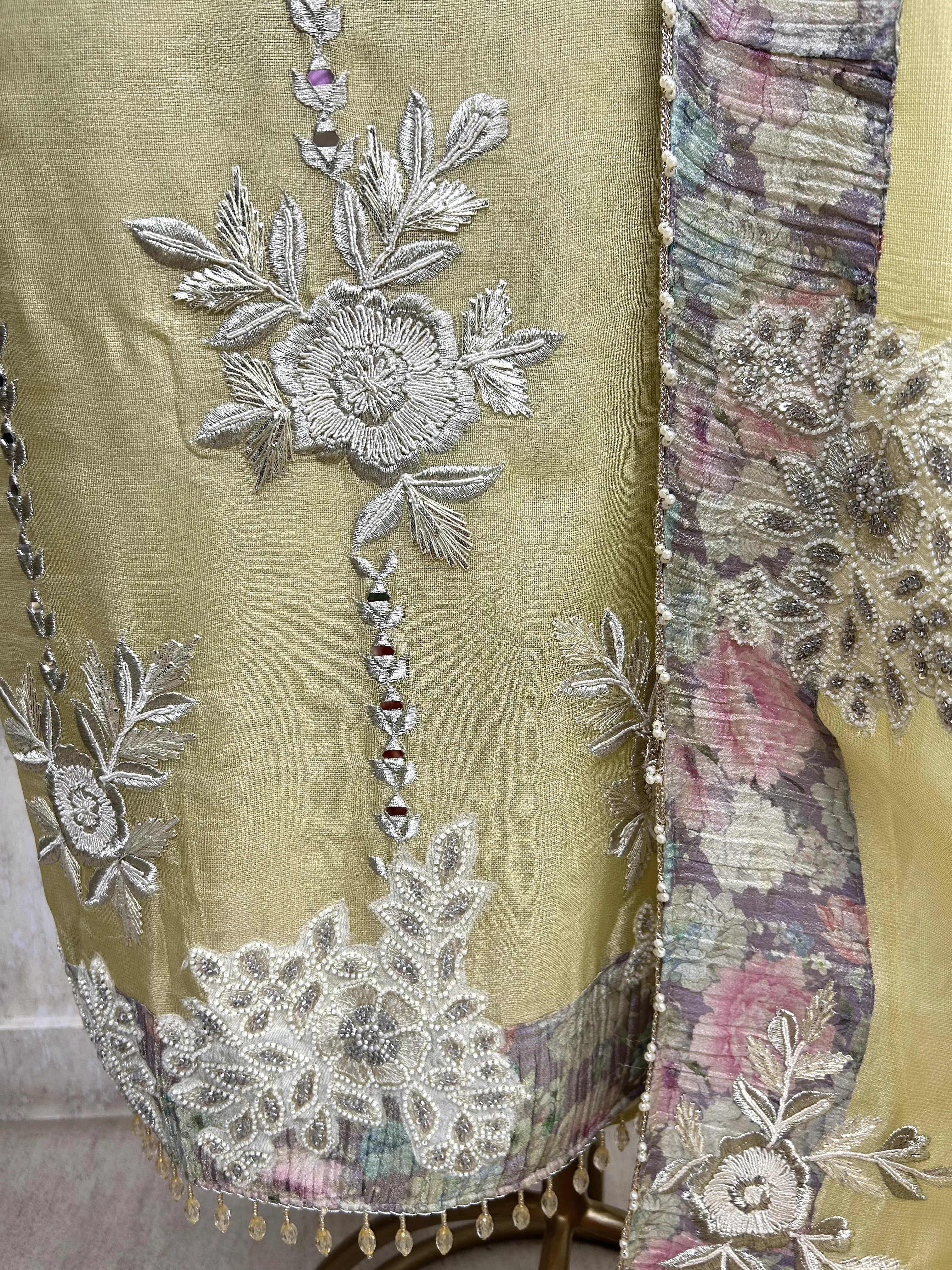 Premium Tissue Unstitched suit set