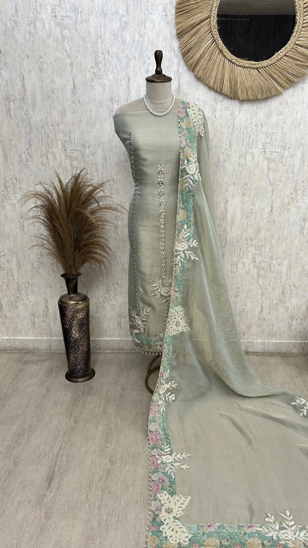 Premium Tissue Unstitched suit set