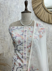 Thread Embroidery Kota Unstitched Suit Set