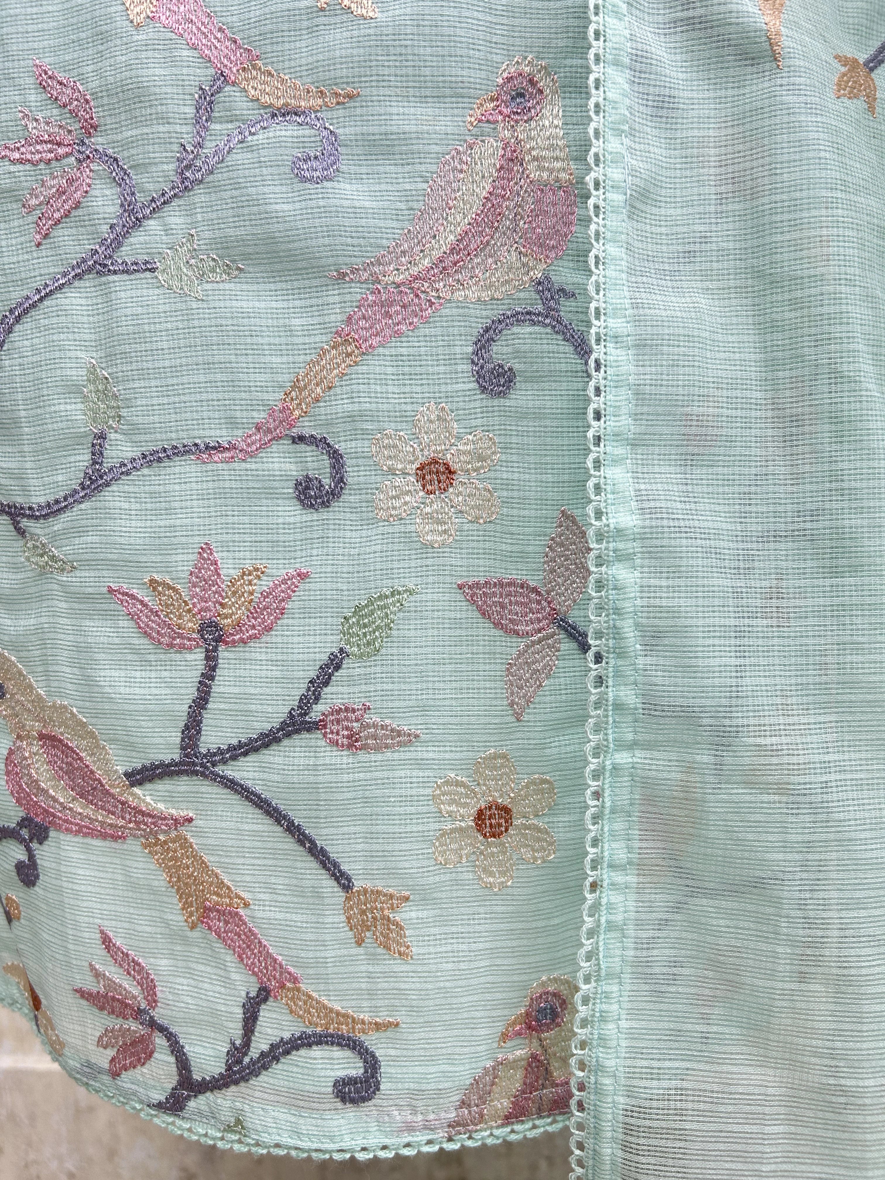 Thread Embroidery Kota Unstitched Suit Set