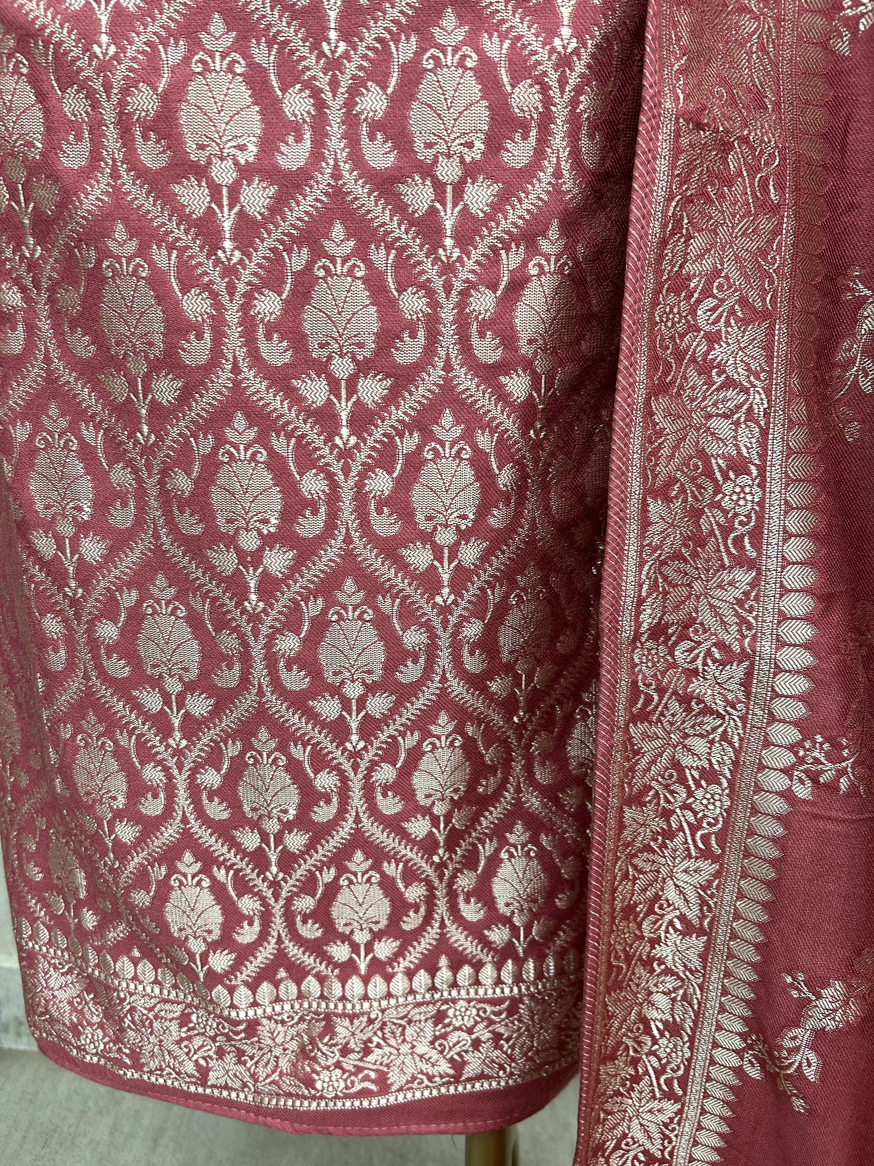 Pashmina jacquard weaving unstitched suit