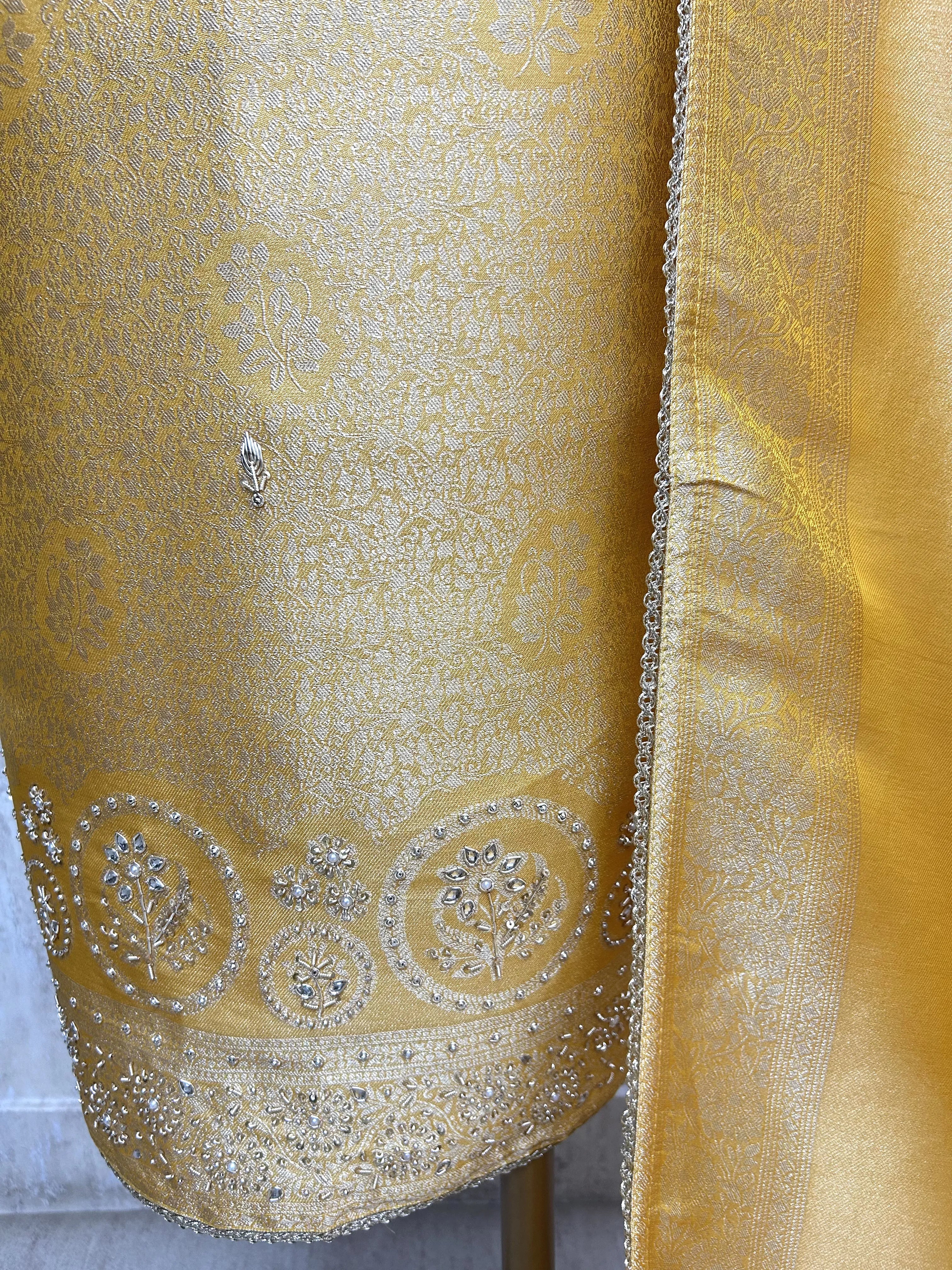 Luxury Brocade silk Unstitched suit