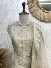 Ivory Elegance Unstitched suit
