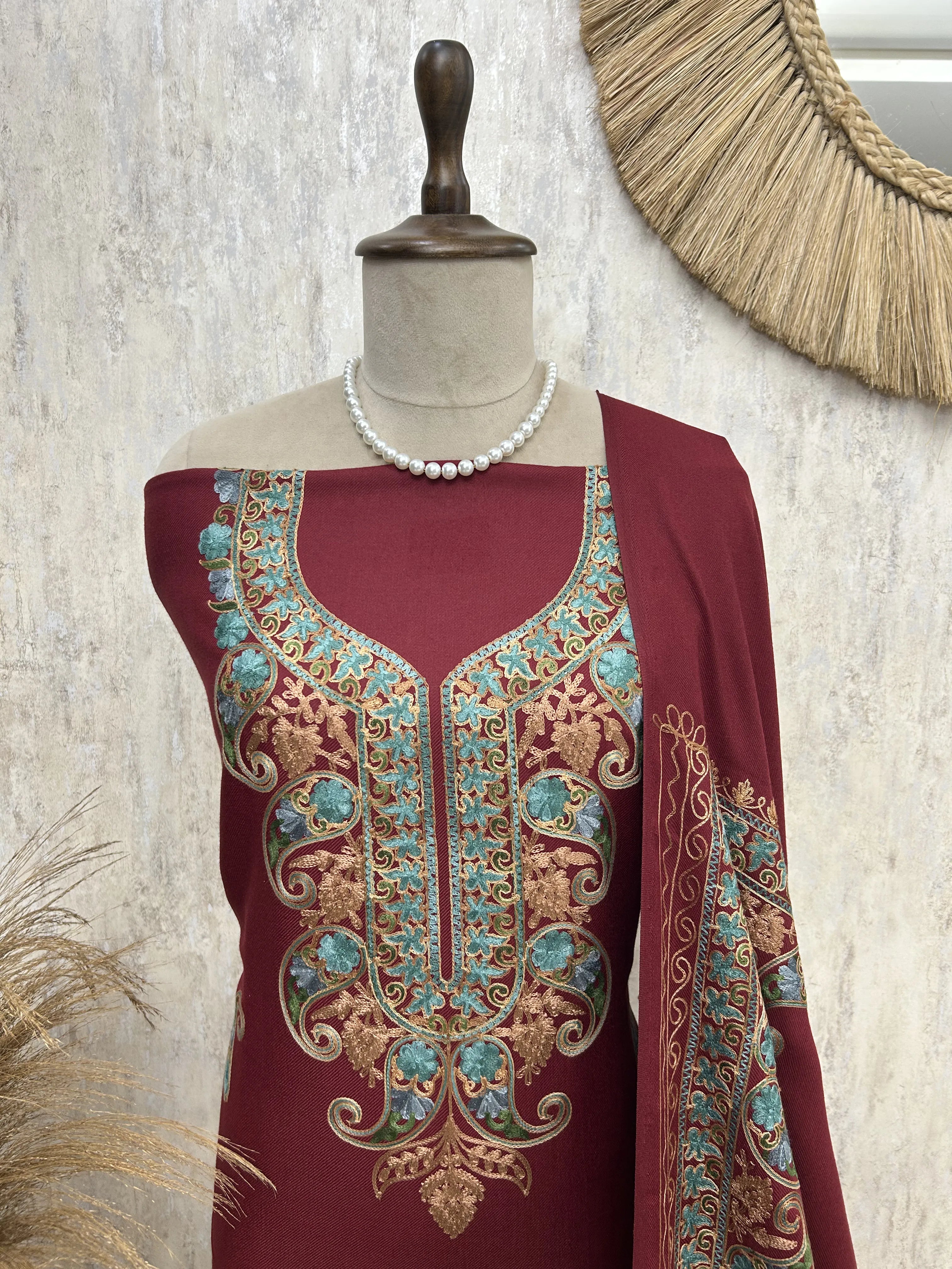 Kashmiri Unstitched suit set