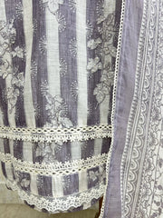 Printed Linen Unstitched Suit Set