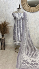 Printed Linen Unstitched Suit Set