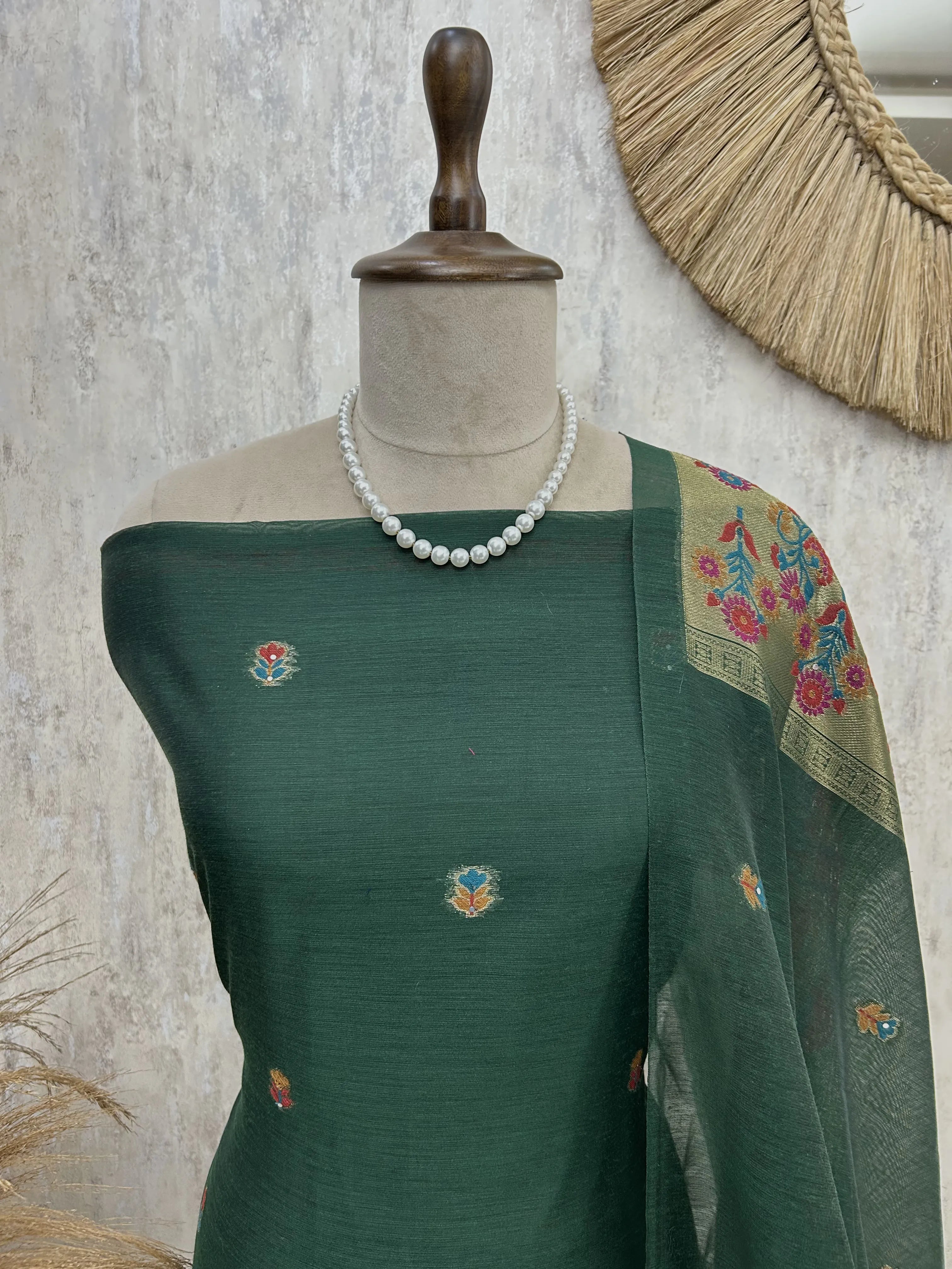 Graceful Maheshwari Unstitched suit