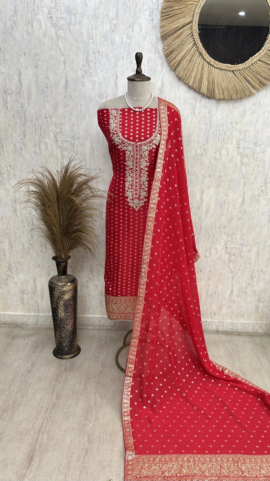 Royal Organza Unstitched suit