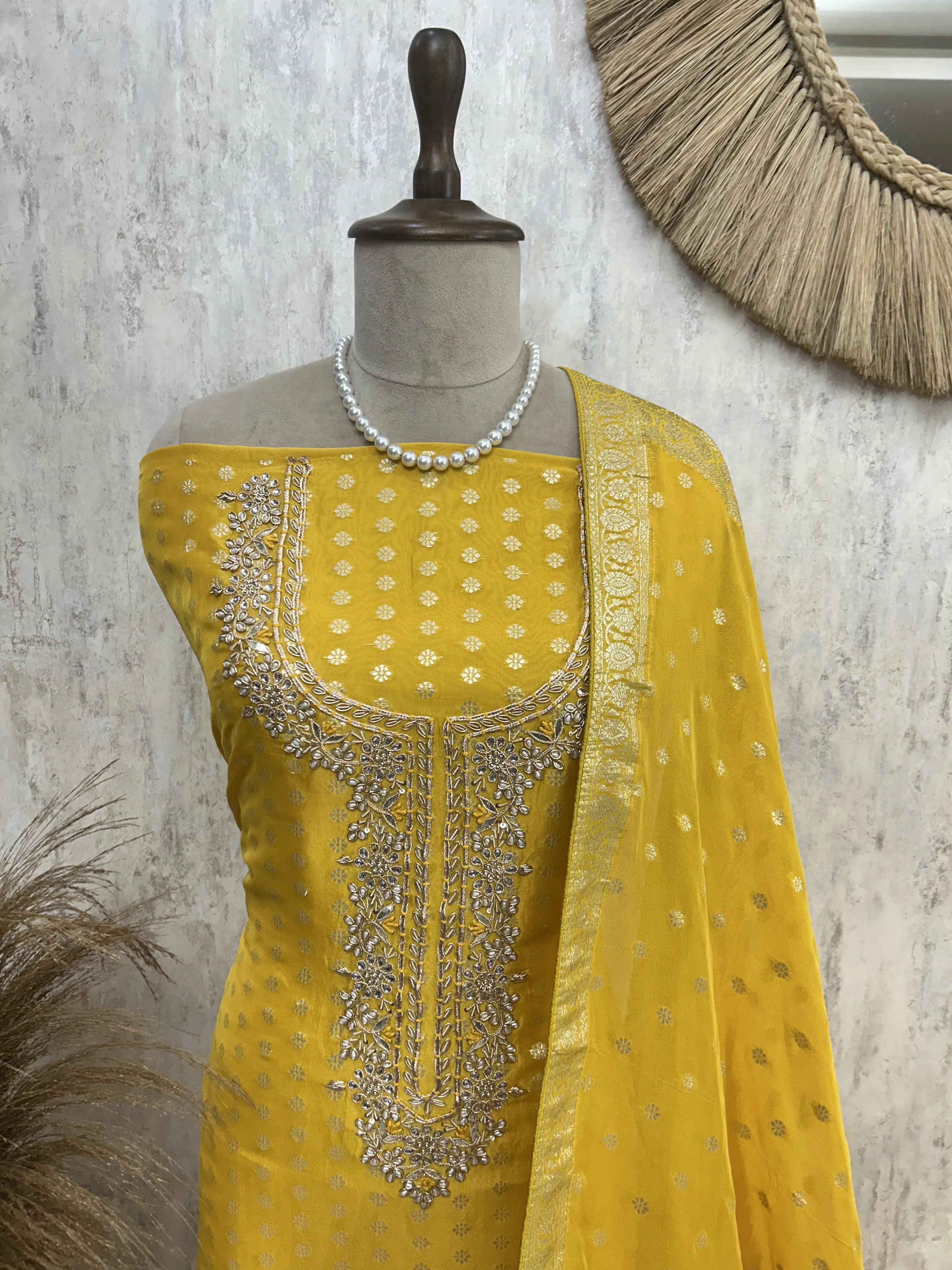 Royal Organza Unstitched suit