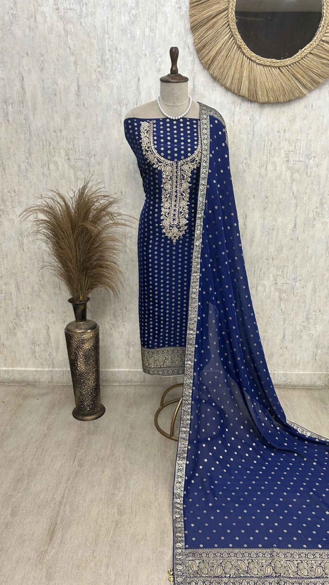 Royal Organza Unstitched suit