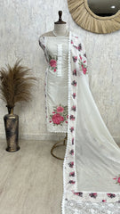 Thread Embroidery Kota Unstitched Suit Set