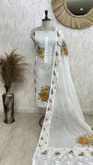 Thread Embroidery Kota Unstitched Suit Set