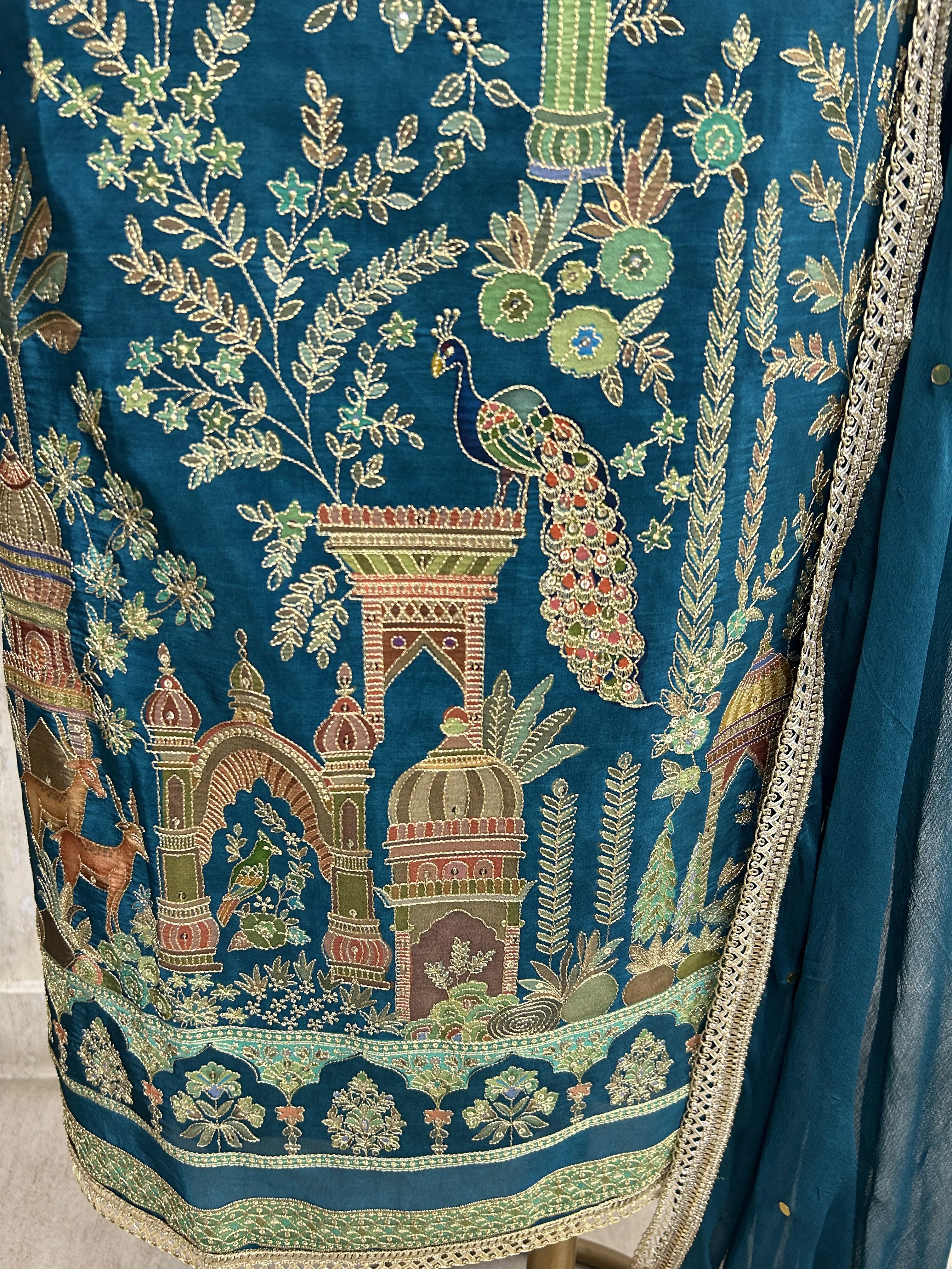 Embroidered Semi Crepe Unstitched Suit