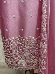 Graceful Glass Organza Unstitched Suit