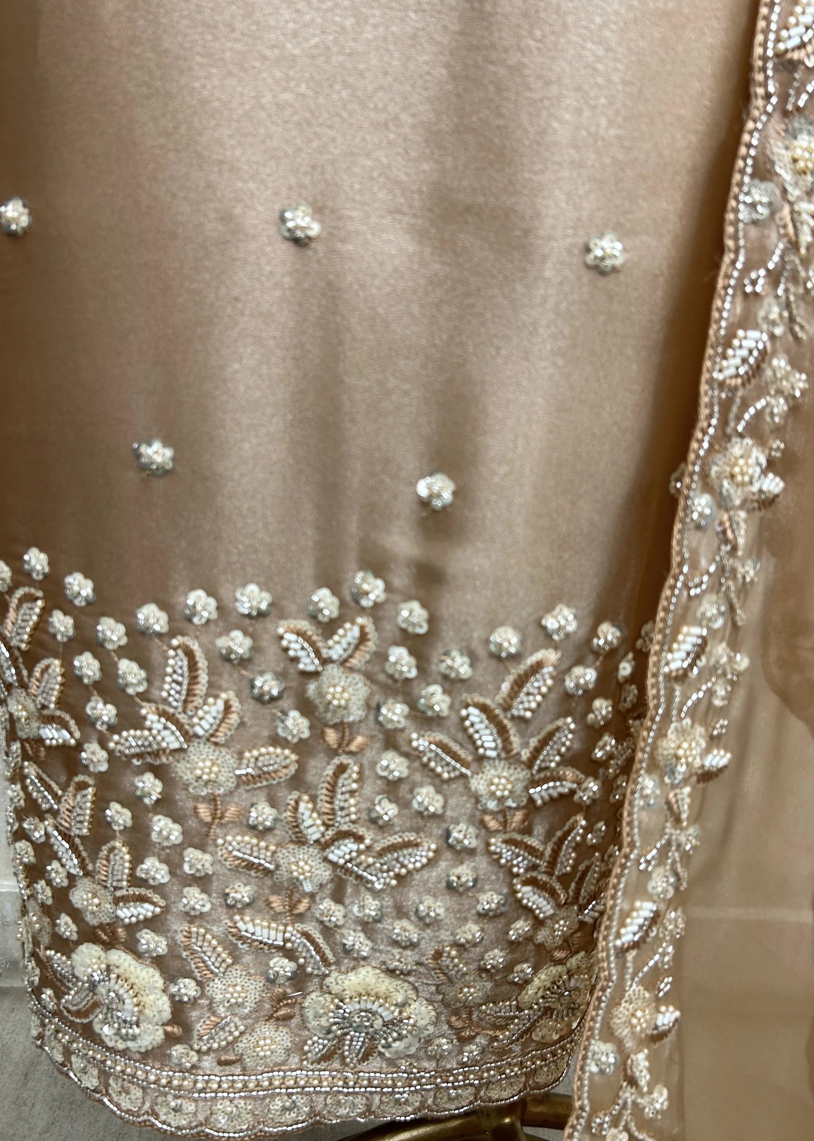 Graceful Glass Organza Unstitched Suit