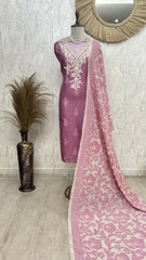 Graceful Threadwork Maheshwari Unstitched suit