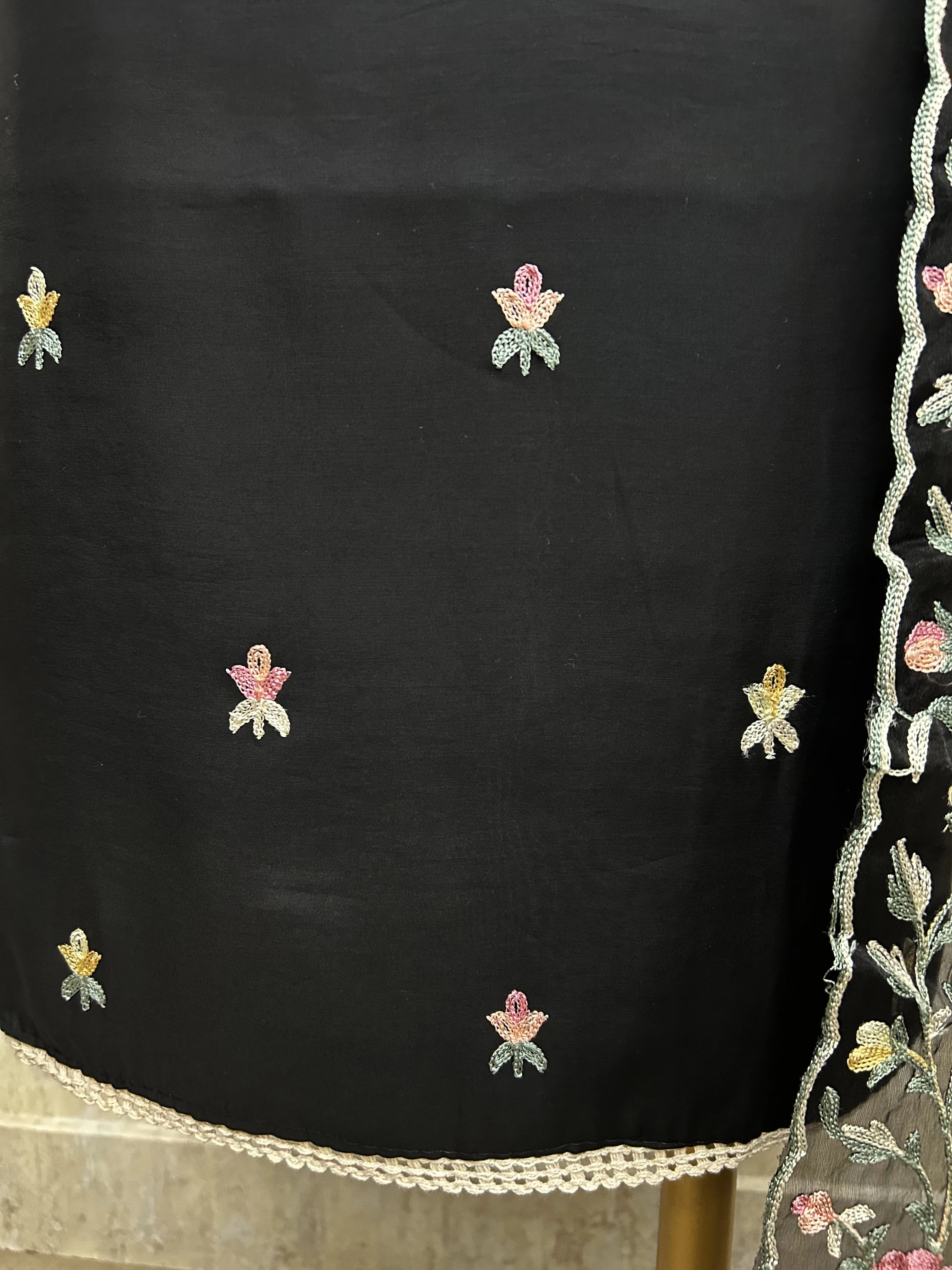 Fine Thread Work Modal Unstitched Suit Set