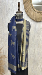 Reversible Pashmina Stoles with Horse Motif
