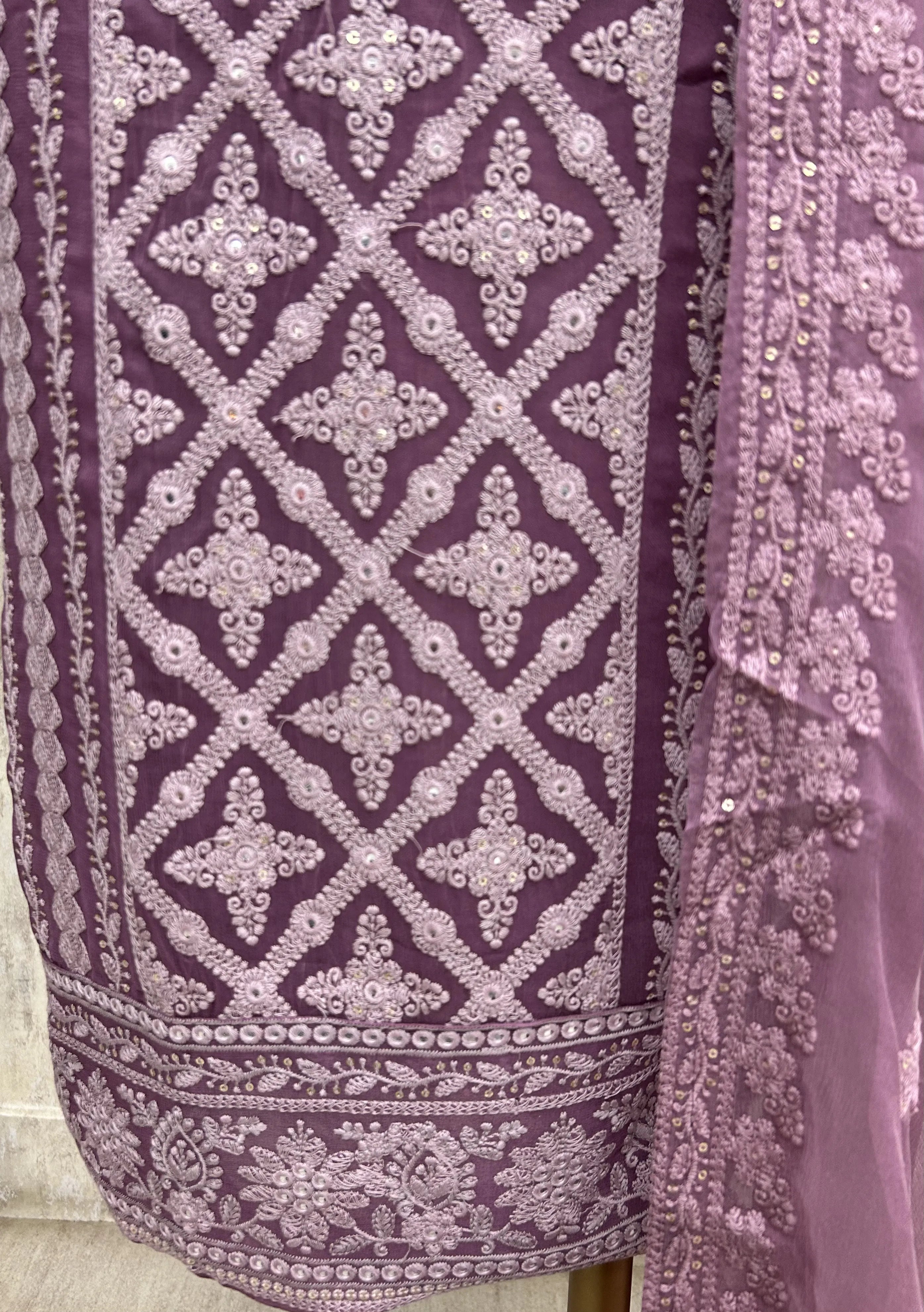 Lucknowi Unstitched Suit