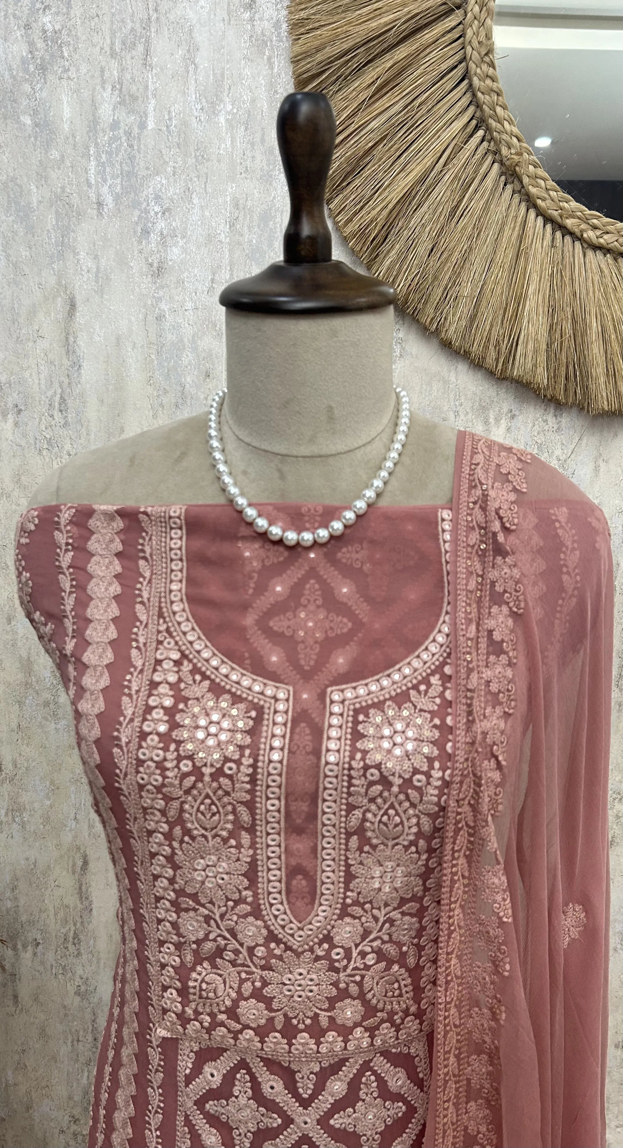 Lucknowi Unstitched Suit