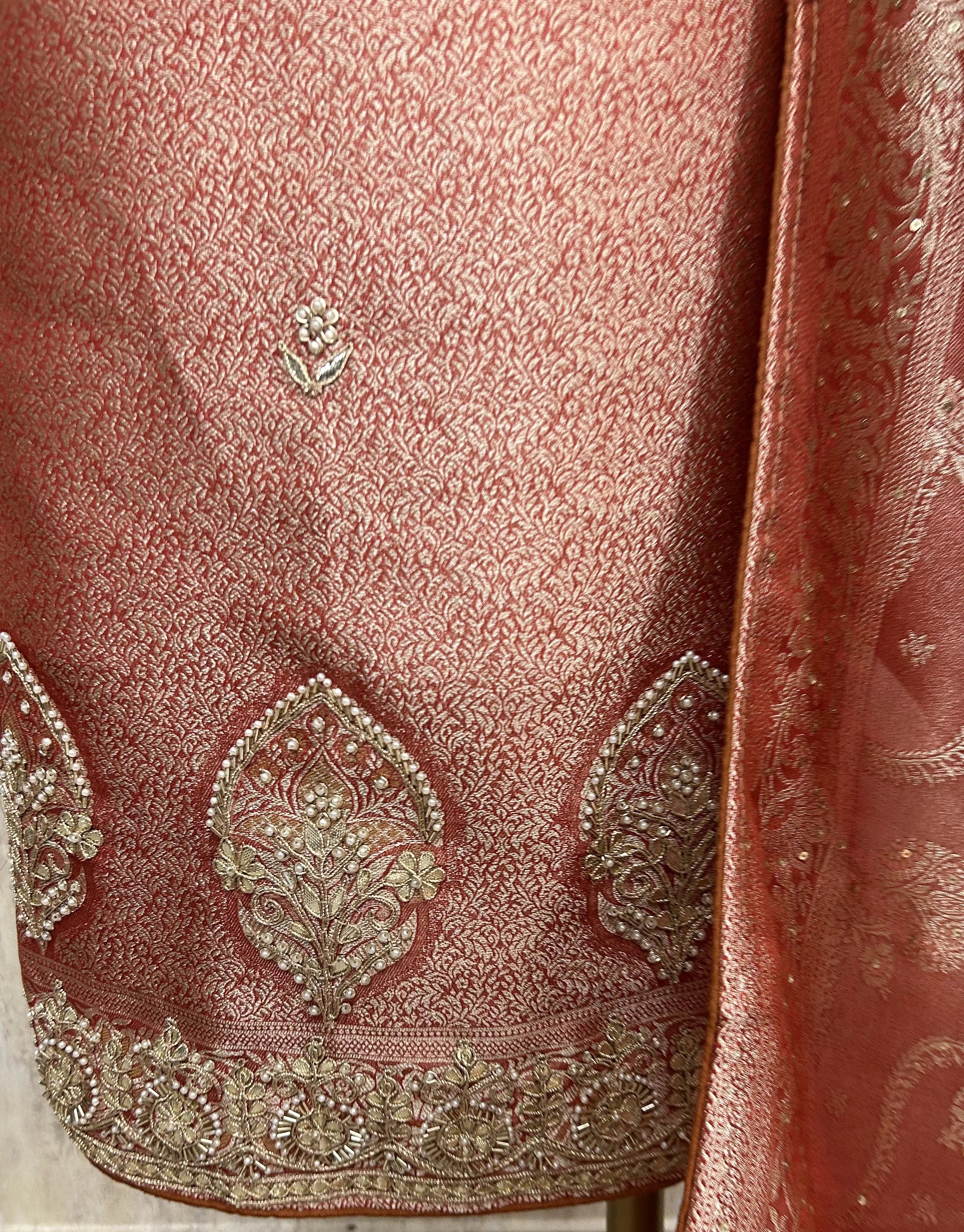 Premium Brocade Silk Unstitched Suit