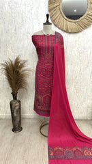 Sunehri phool kashmiri unstitched suit