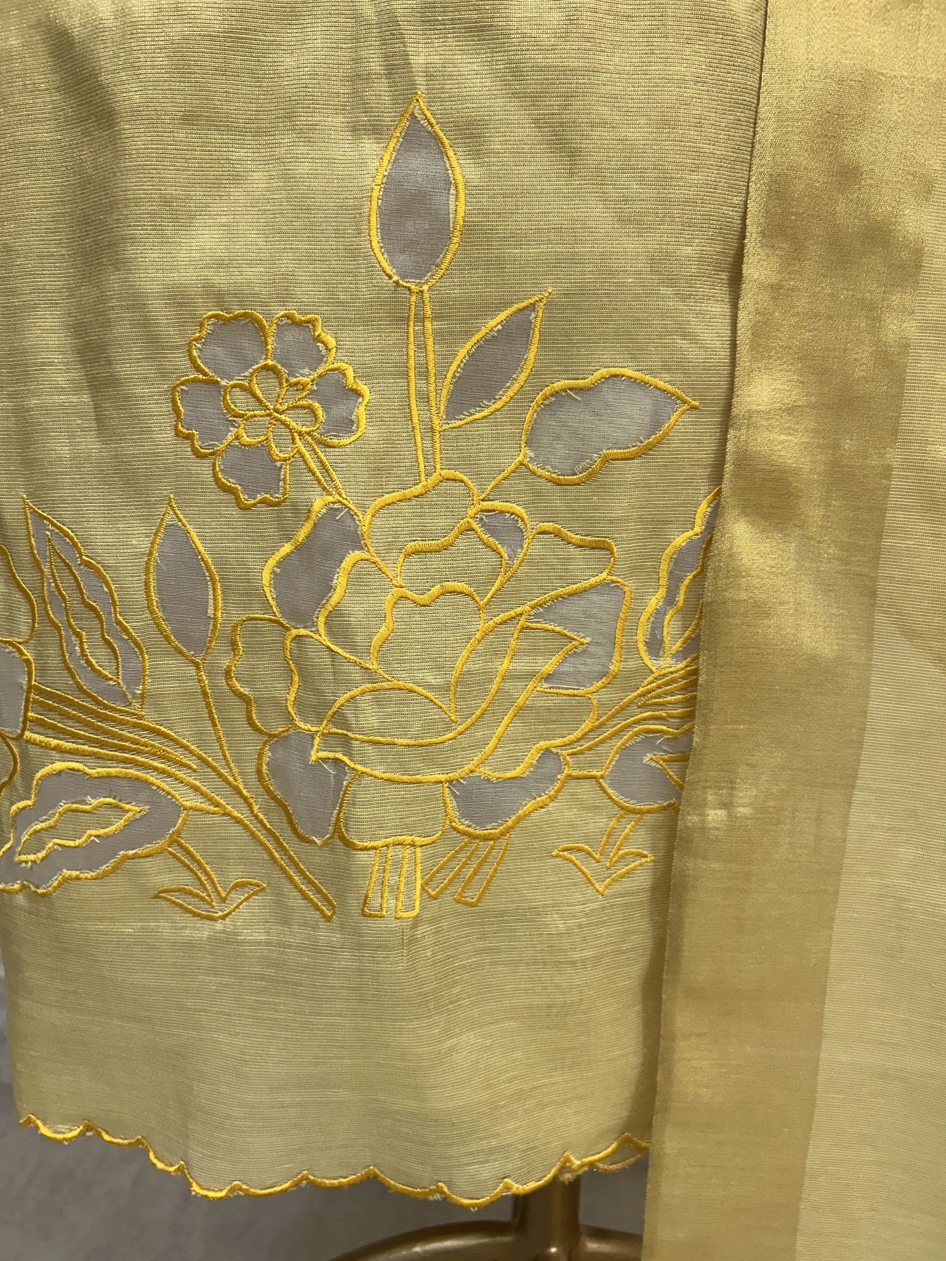 Tissue Linen Unstitched Suit Set