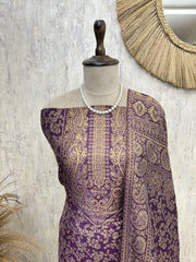 Paisley pashmina Unstitched suit