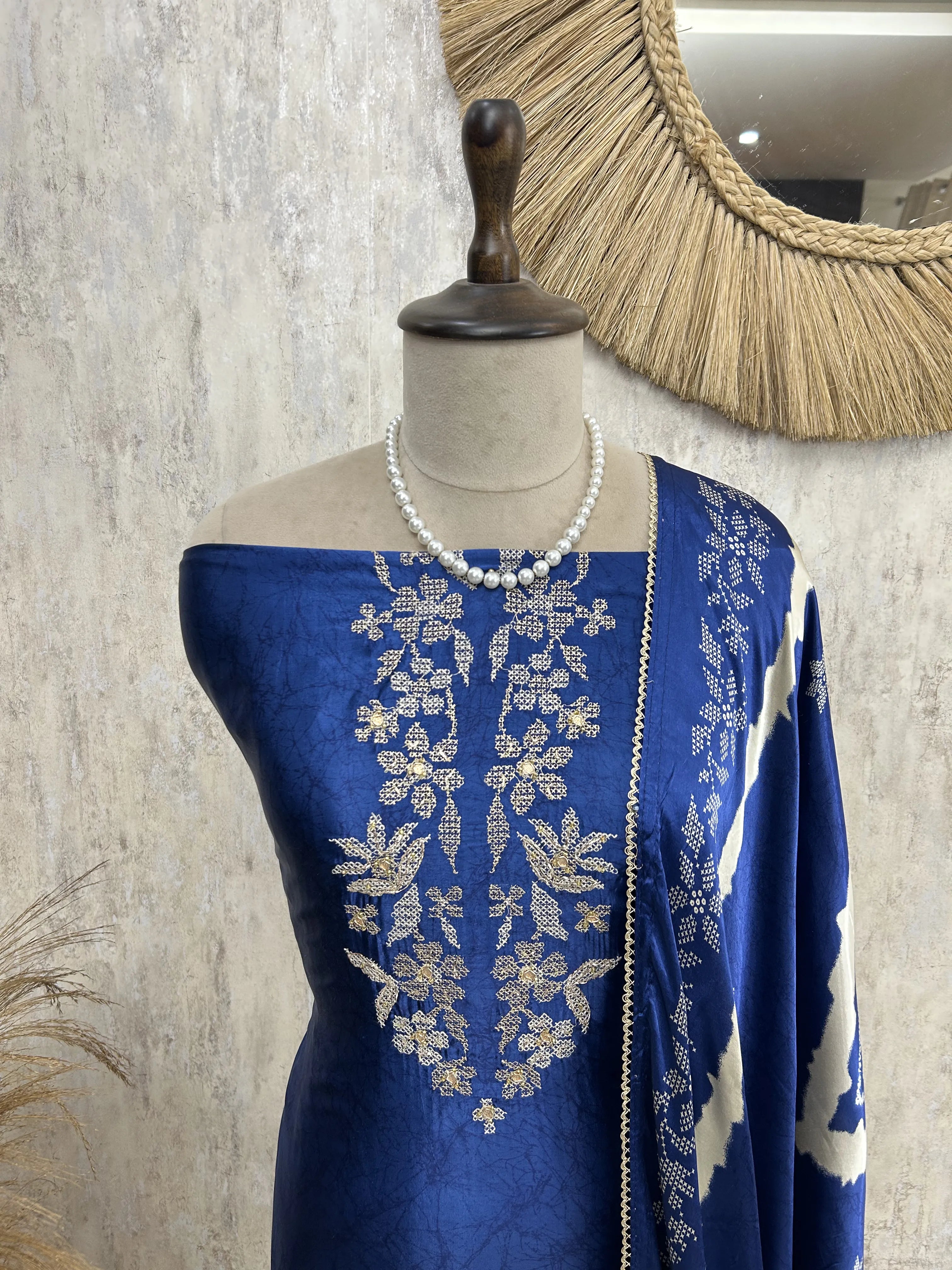 Premium Gajji Silk Unstitched suit