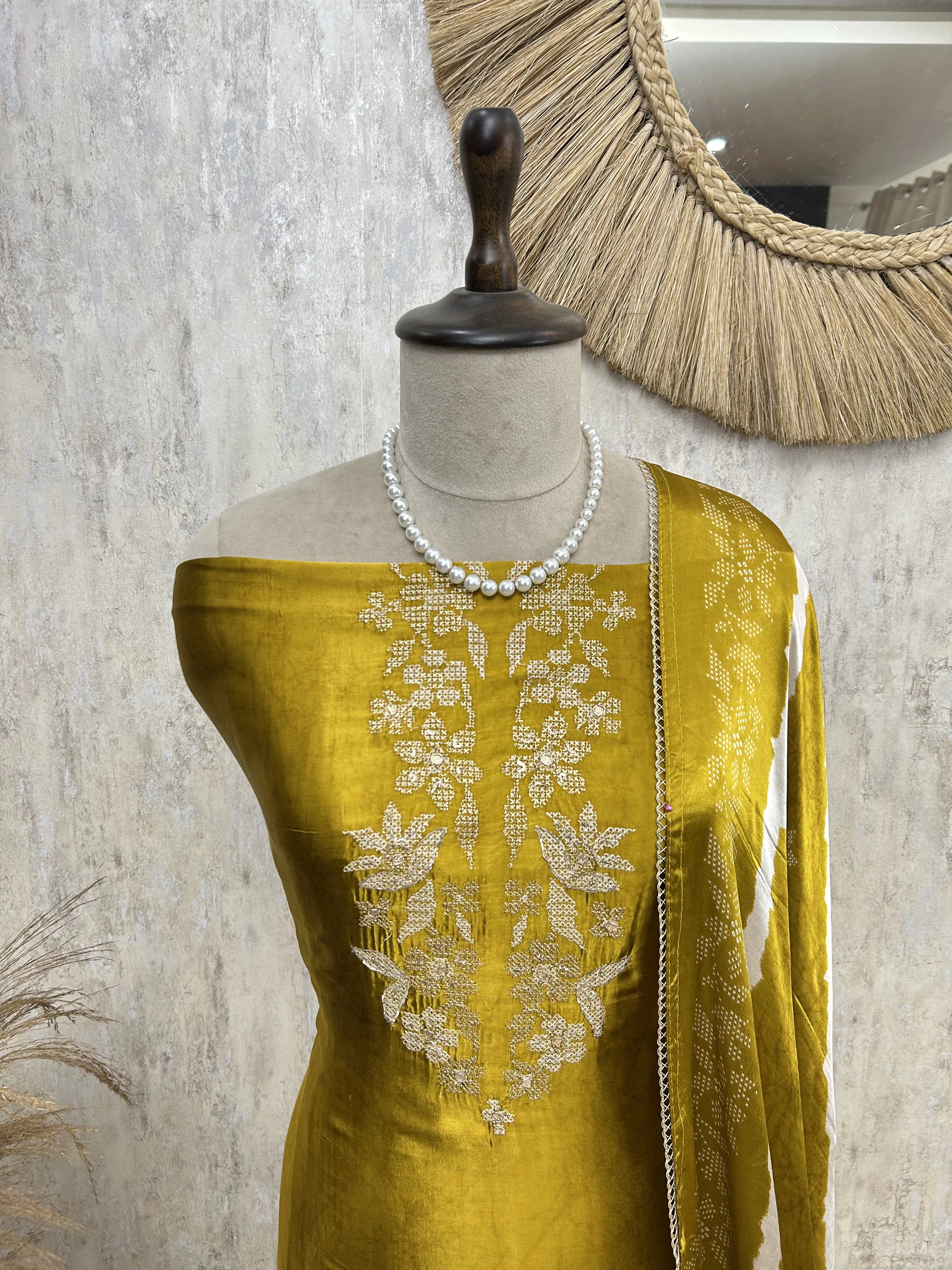 Premium Gajji Silk Unstitched suit
