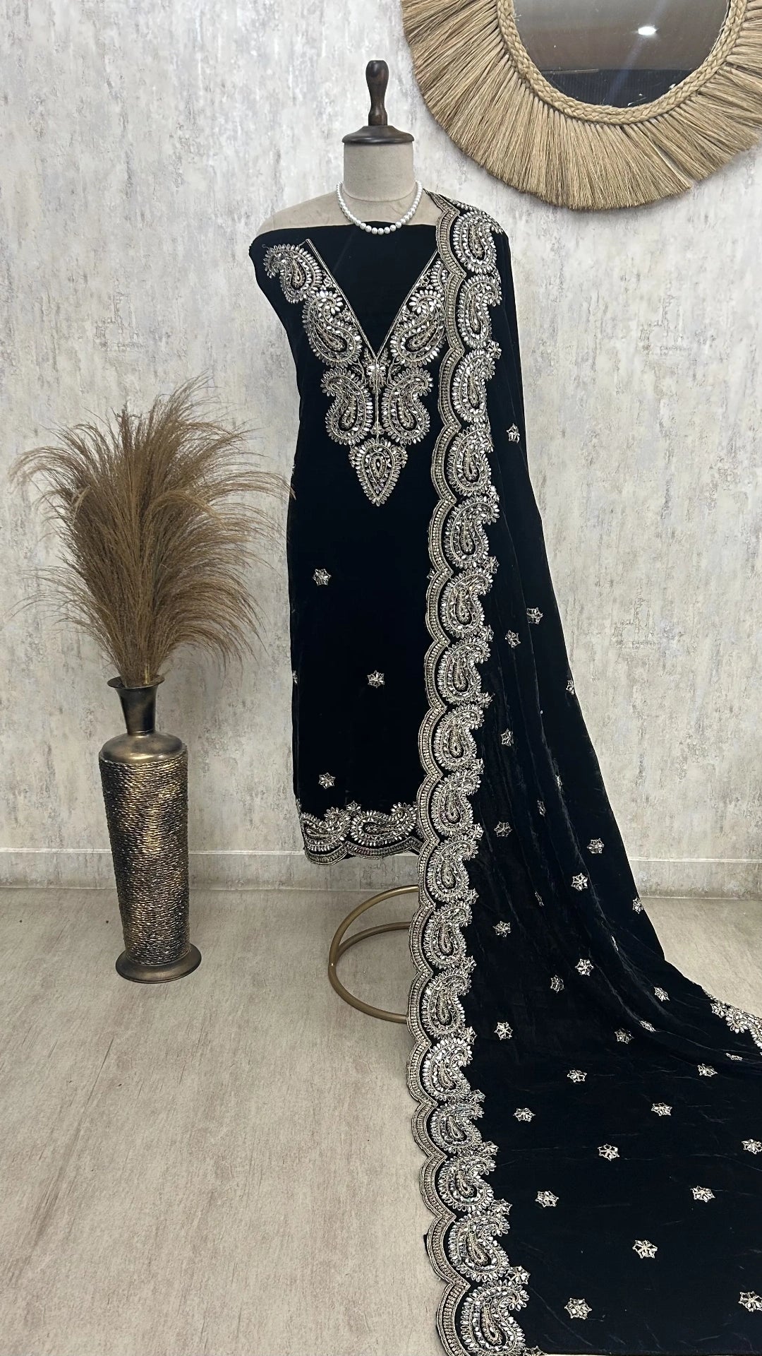 Regal Velvet Unstitched Suit