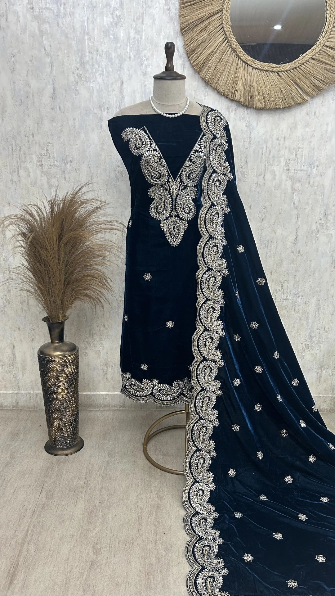 Regal Velvet Unstitched Suit