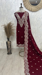 Regal Velvet Unstitched Suit