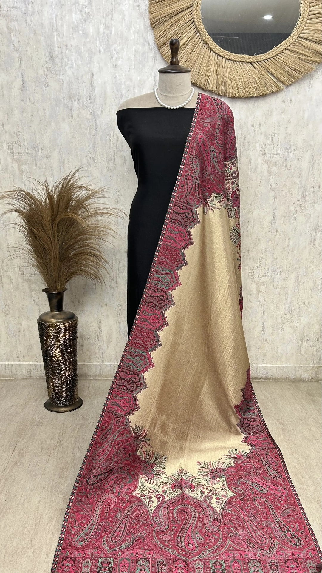 Moonlight Reversible Pashmina Shawls With Curated Box Packaging