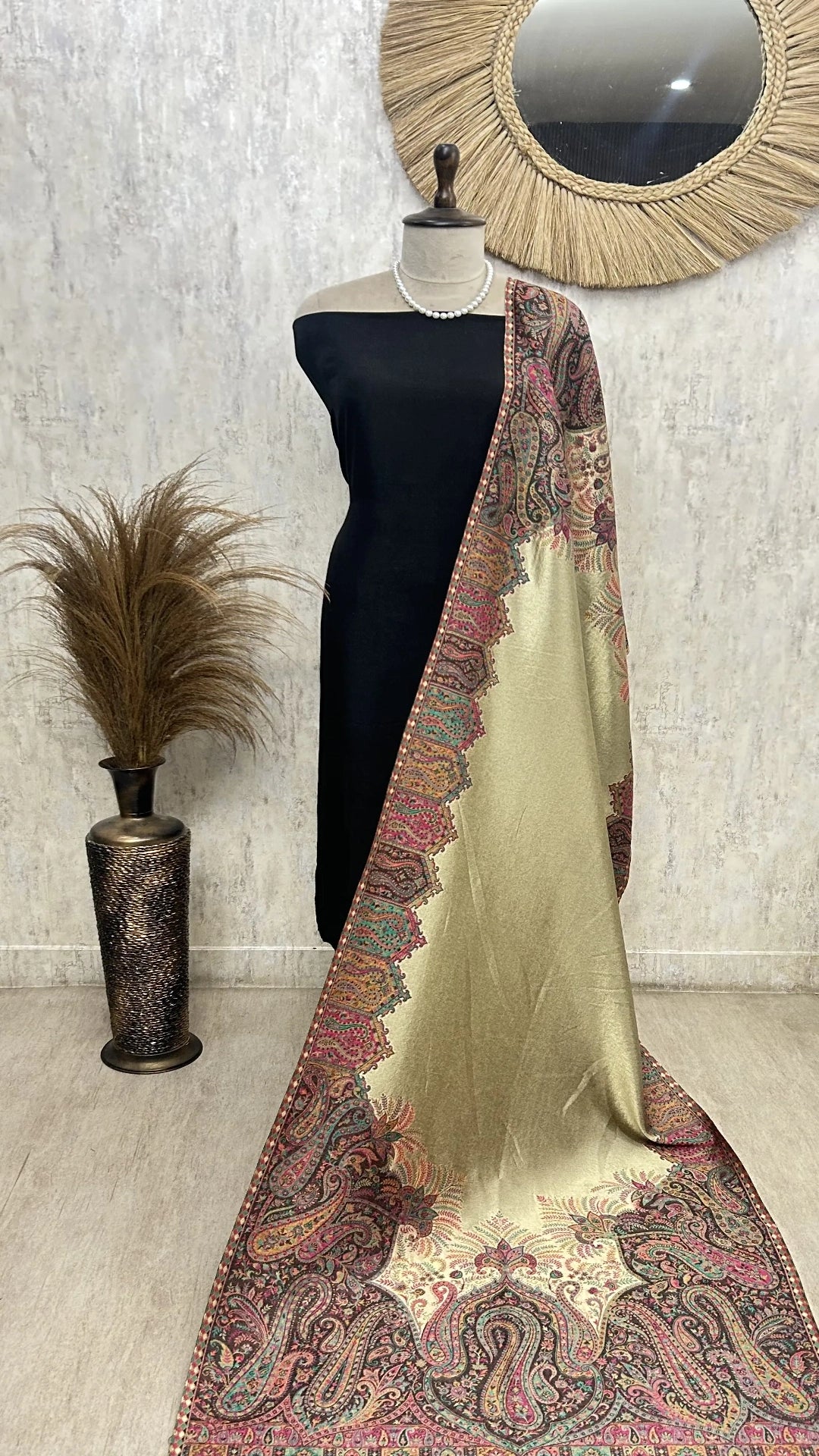 Moonlight Reversible Pashmina Shawls With Curated Box Packaging