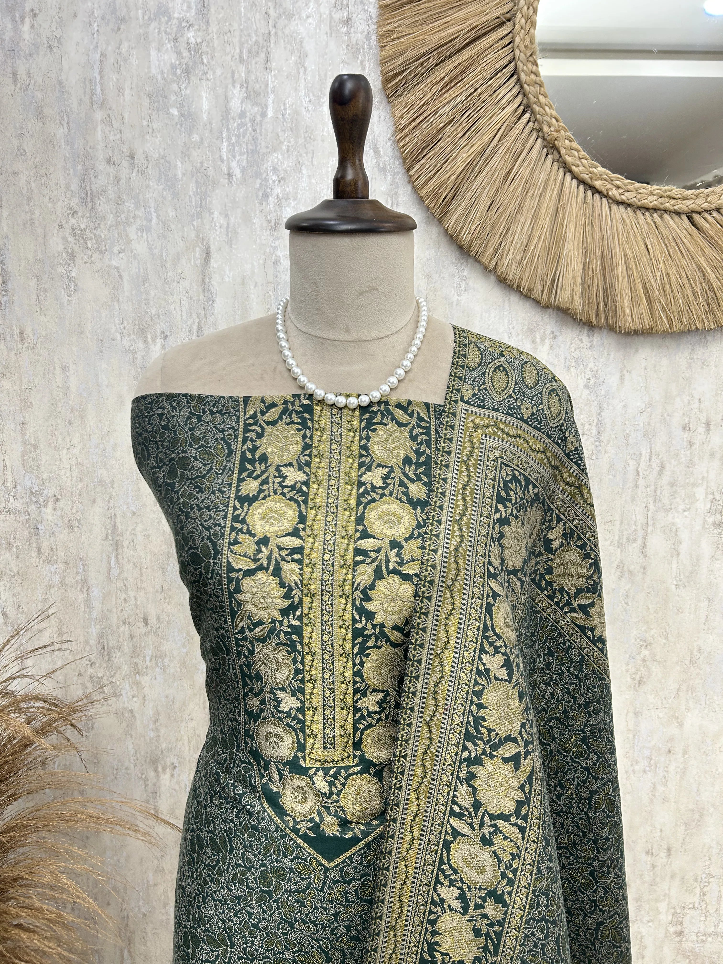 Kashmiri Pashmina Unstitched Suit
