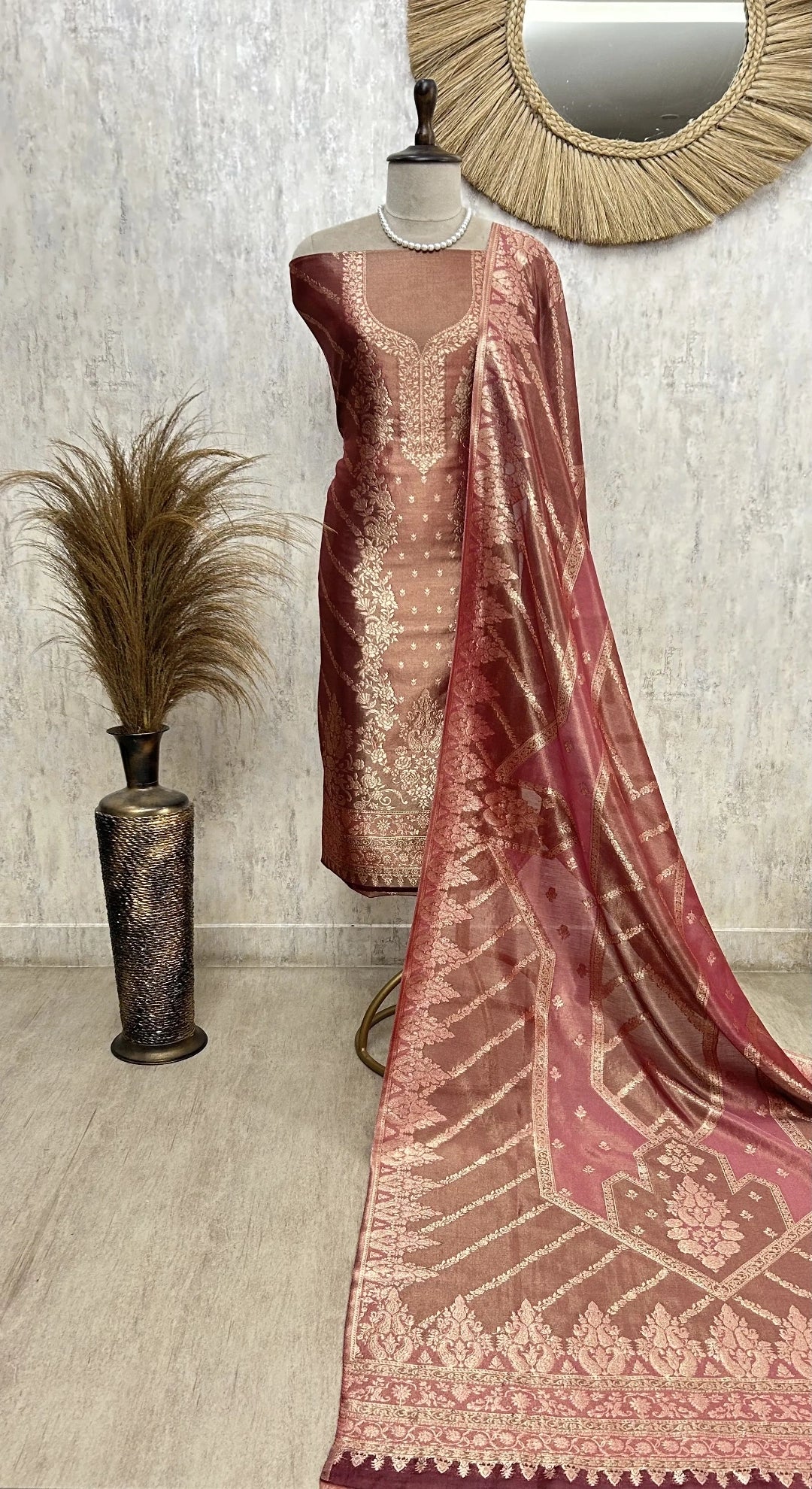 Fine Silk Luxury Unstitched Suit