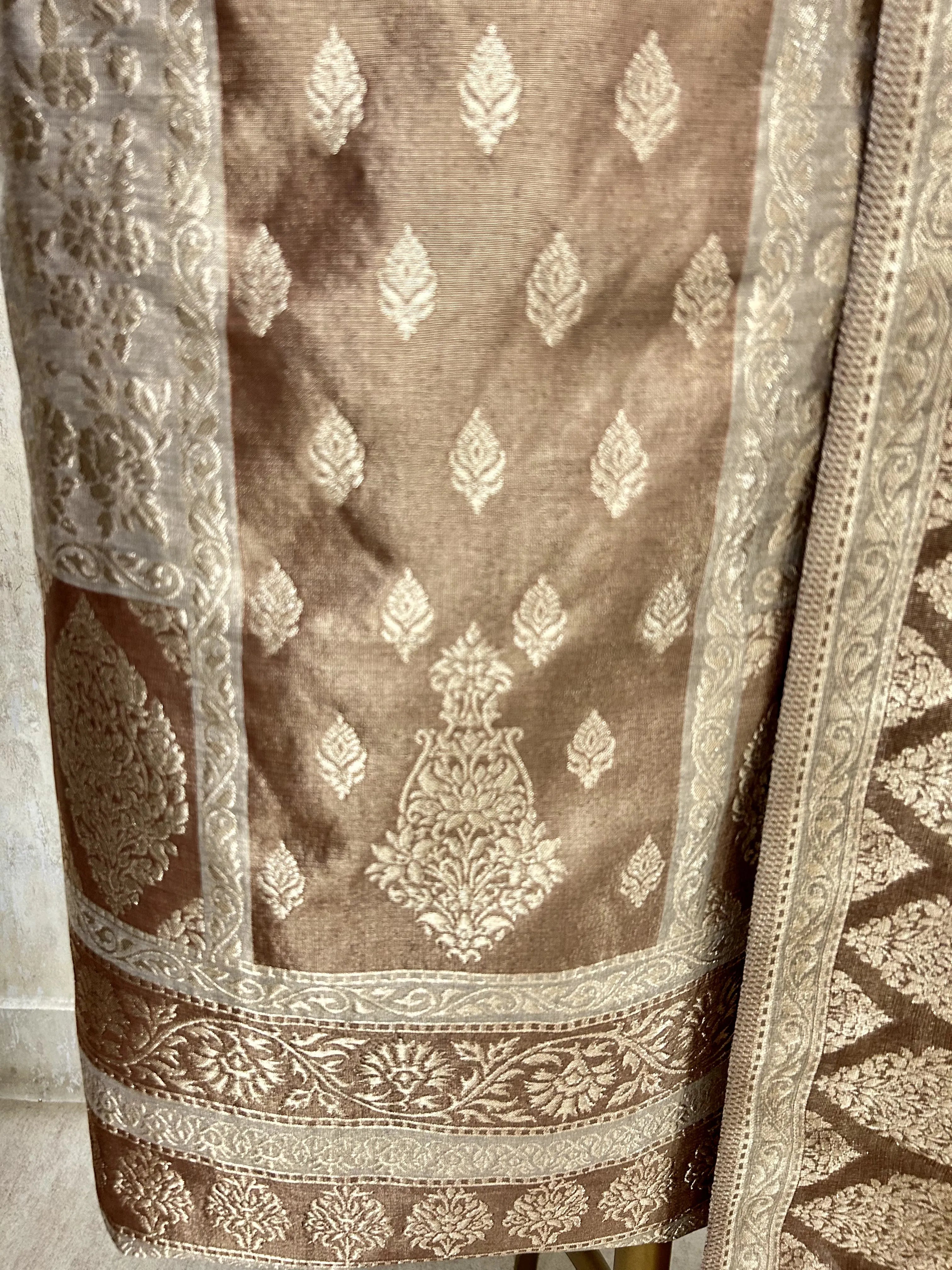 Fine Silk Luxury Unstitched Suit