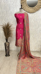 Fine silk Unstitched suit with Position Print