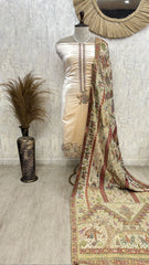 Velvet Unstitched suit with elephant motif