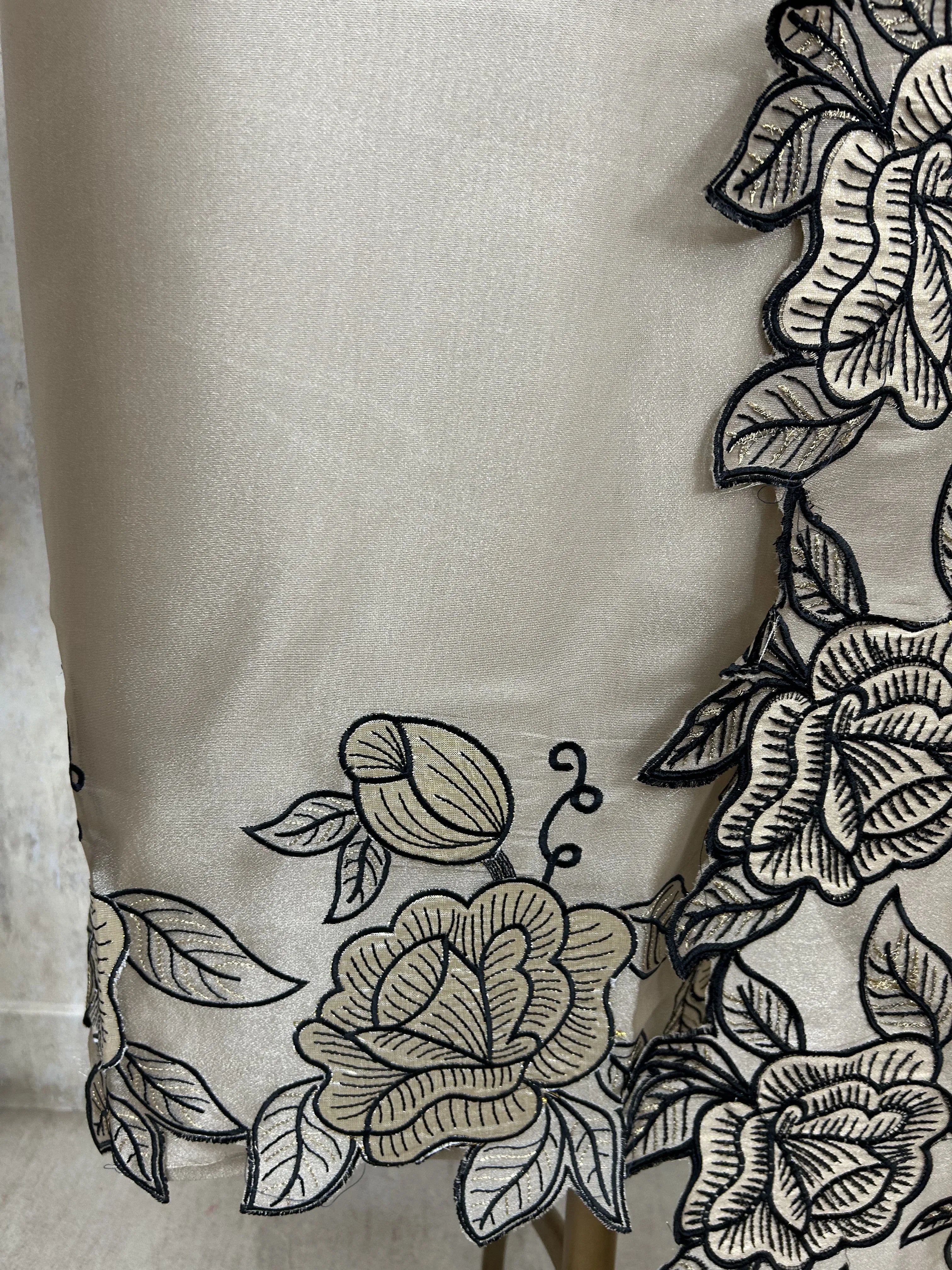 Graceful glass organza unstitched suit