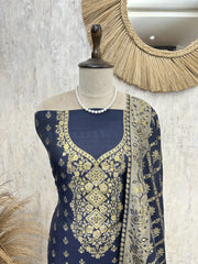 Royal Cotton Silk Unstitched Suit