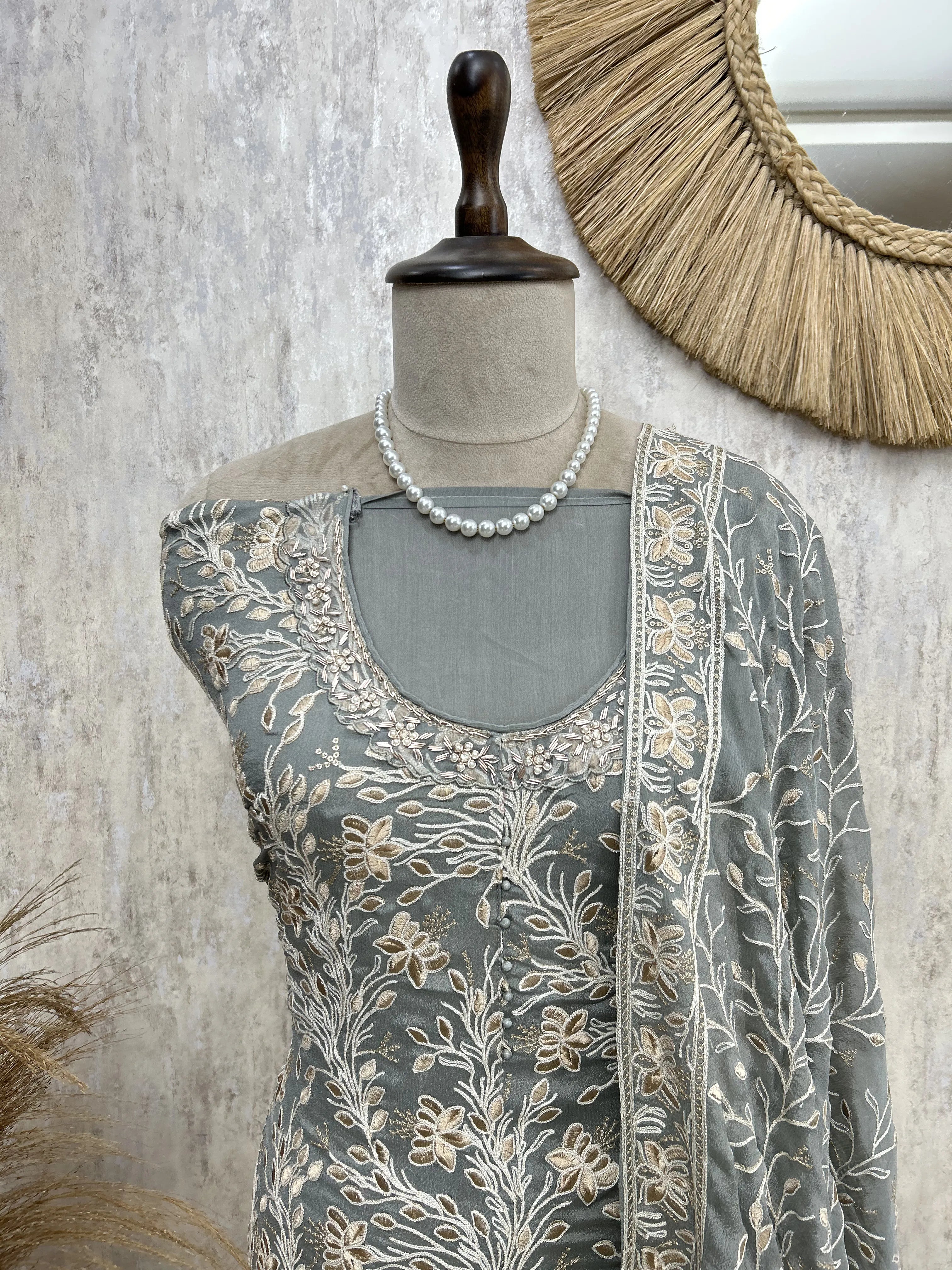 Elegant Embroidered Unstiched Suit